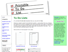 Tablet Screenshot of printabletodolist.com